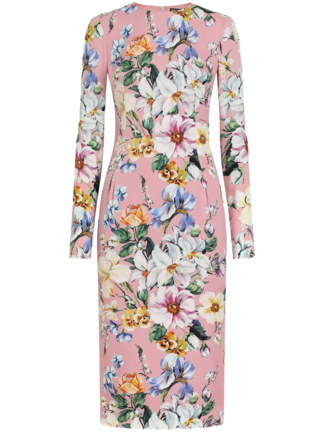 

Dolce & Gabbana платье миди с цветочным принтом, розовый