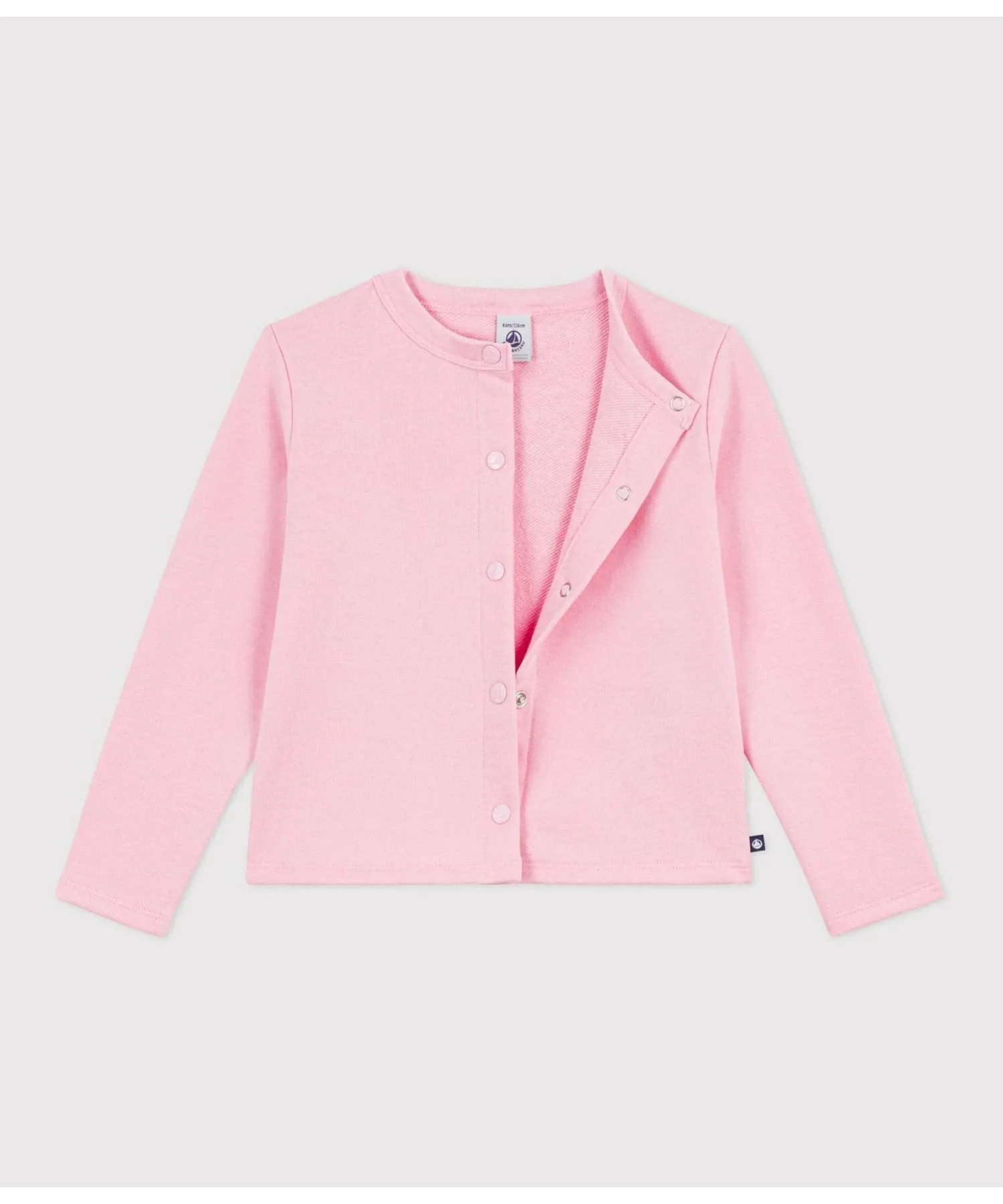 Толстовка кардиган PETIT BATEAU, Light Pink — фото 2