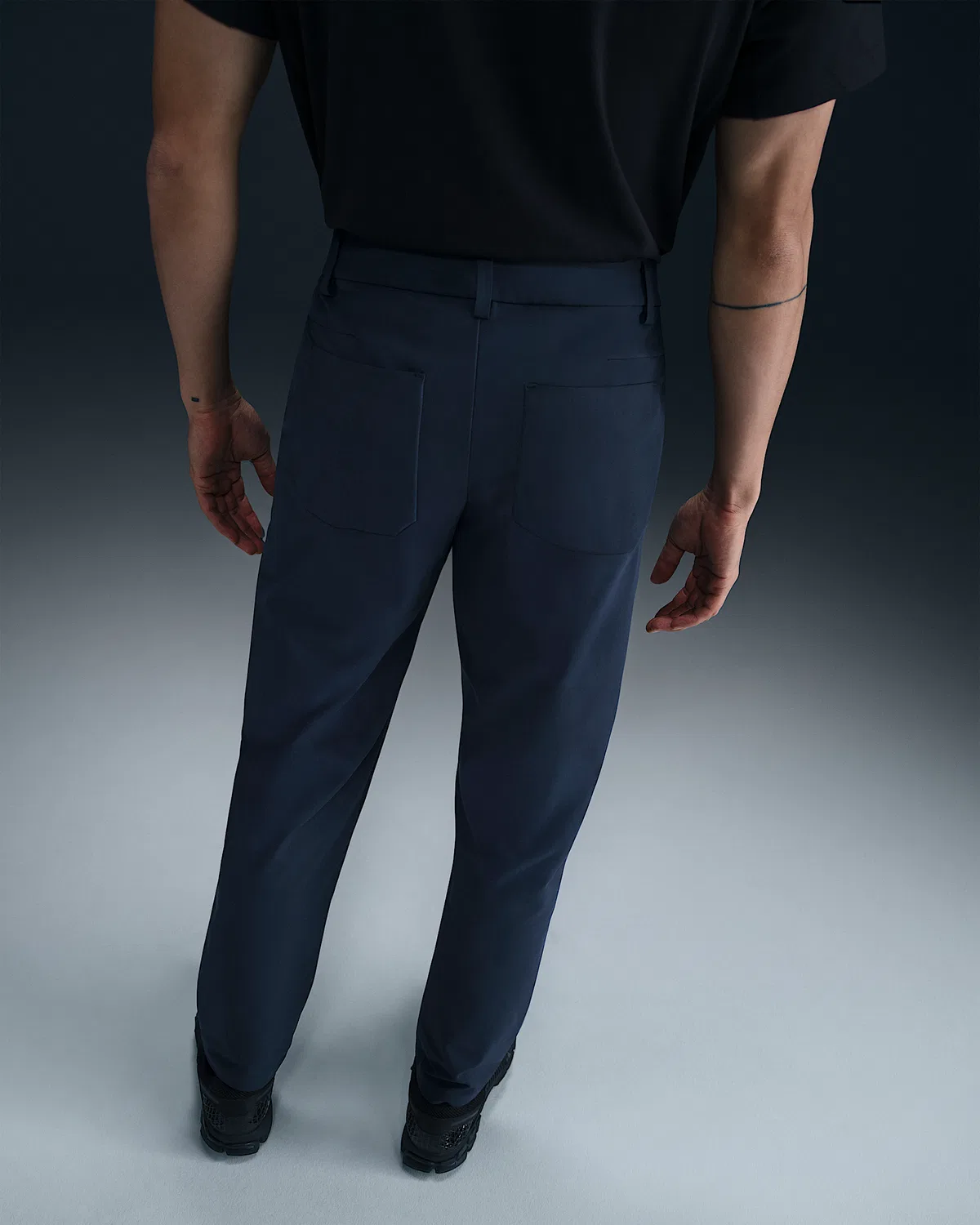 Мужские брюки Dri-FIT 5-Pocket Regular Nike 24.7 PerfectStretch, Obsidian/Black/Dark Obsidian — фото 3