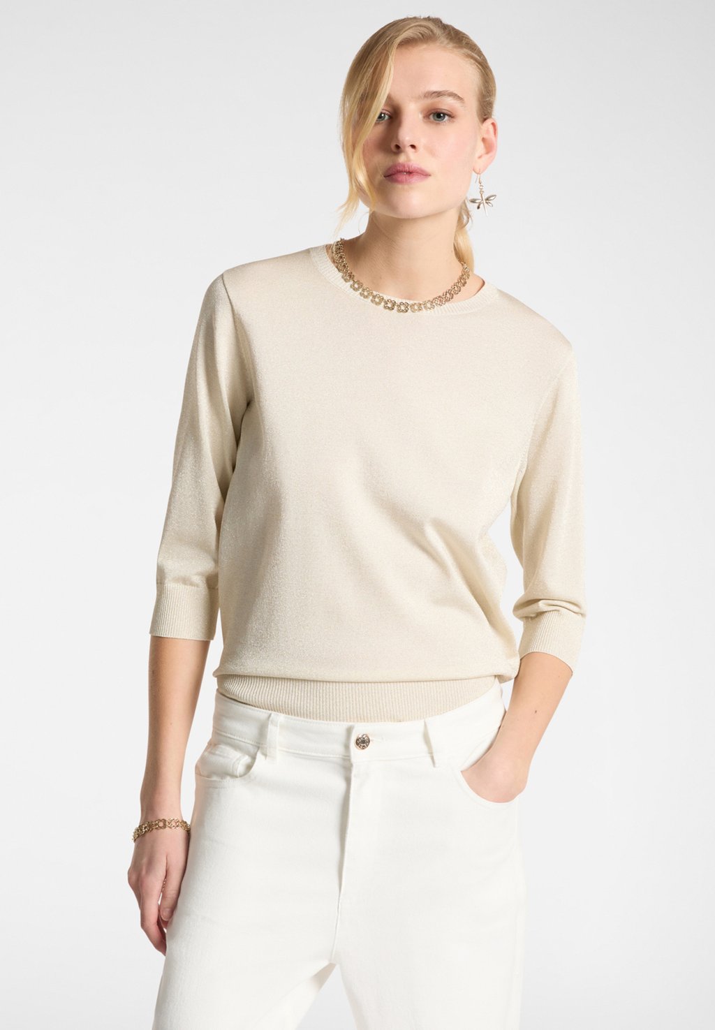 

Джемпер CREW NECK Elena Mirò, белый
