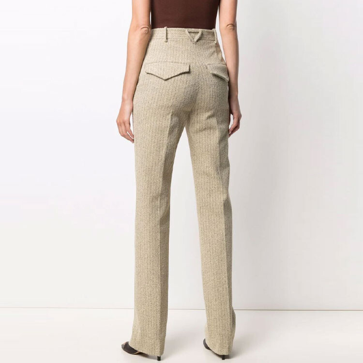 Брюки женские Bottega Veneta Casual, бежевый — фото 3