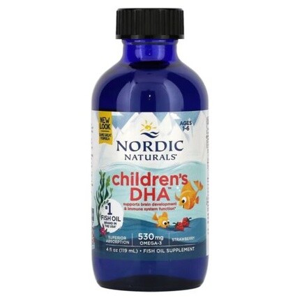 

Омега-3 для детей 1-6 Клубника 530 мг 119 мл Nordic Naturals