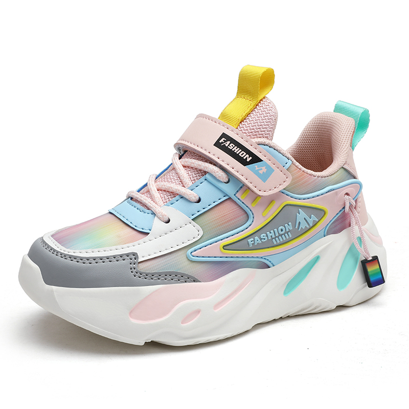 

Кроссовки для бега для детей среднего с противоскользящей амортизацией и амортизацией ударов KUPE, розовый