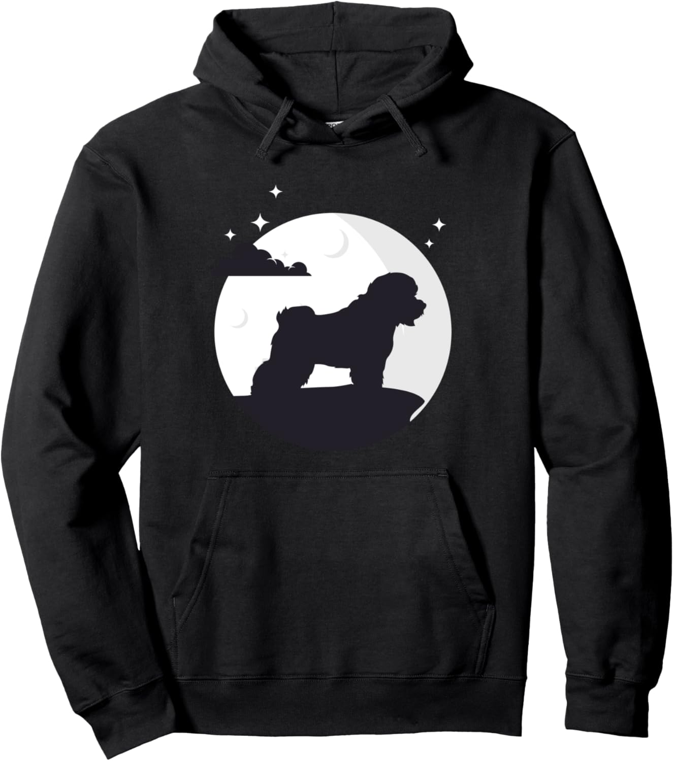 

Толстовка с капюшоном для бишон фризе Bichon Frise Dog Hoodie, черный