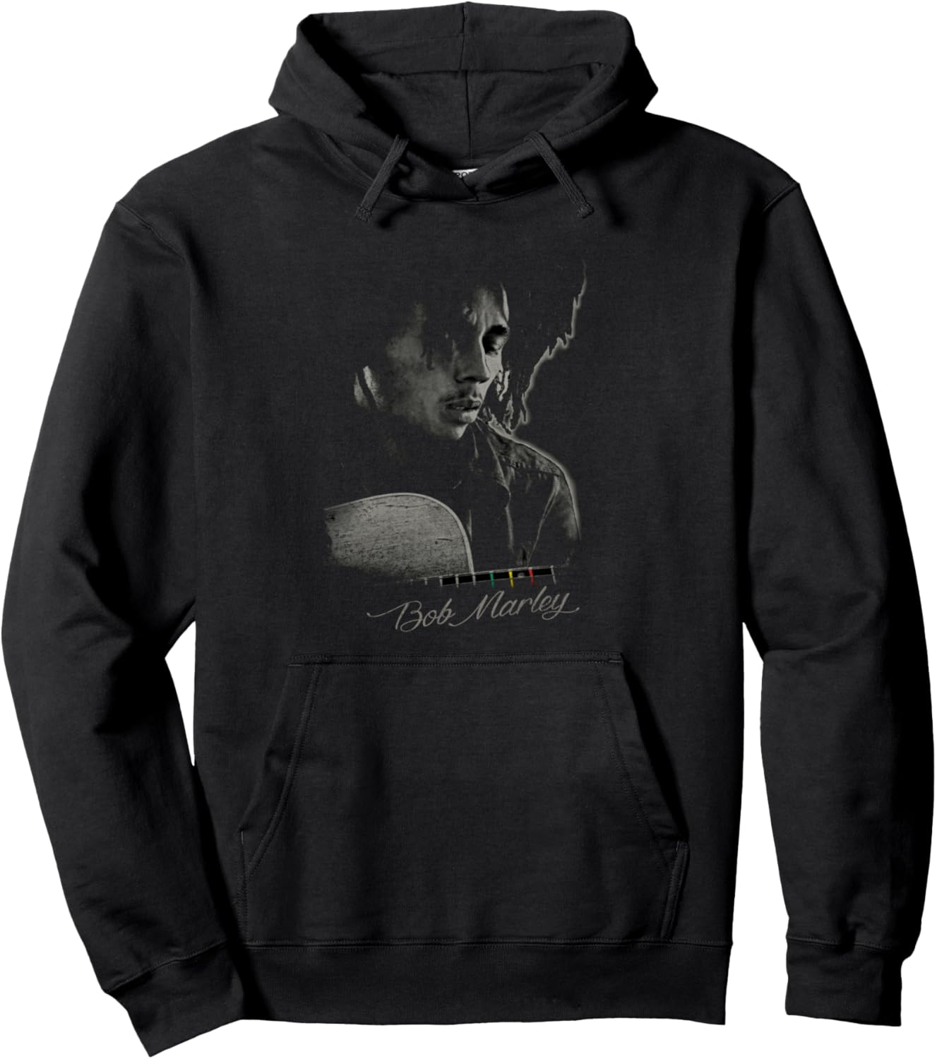 

Худи Bob Marley Catch A Fire с изображением гитары, черная, Черный, Худи Bob Marley Catch A Fire с изображением гитары, черная