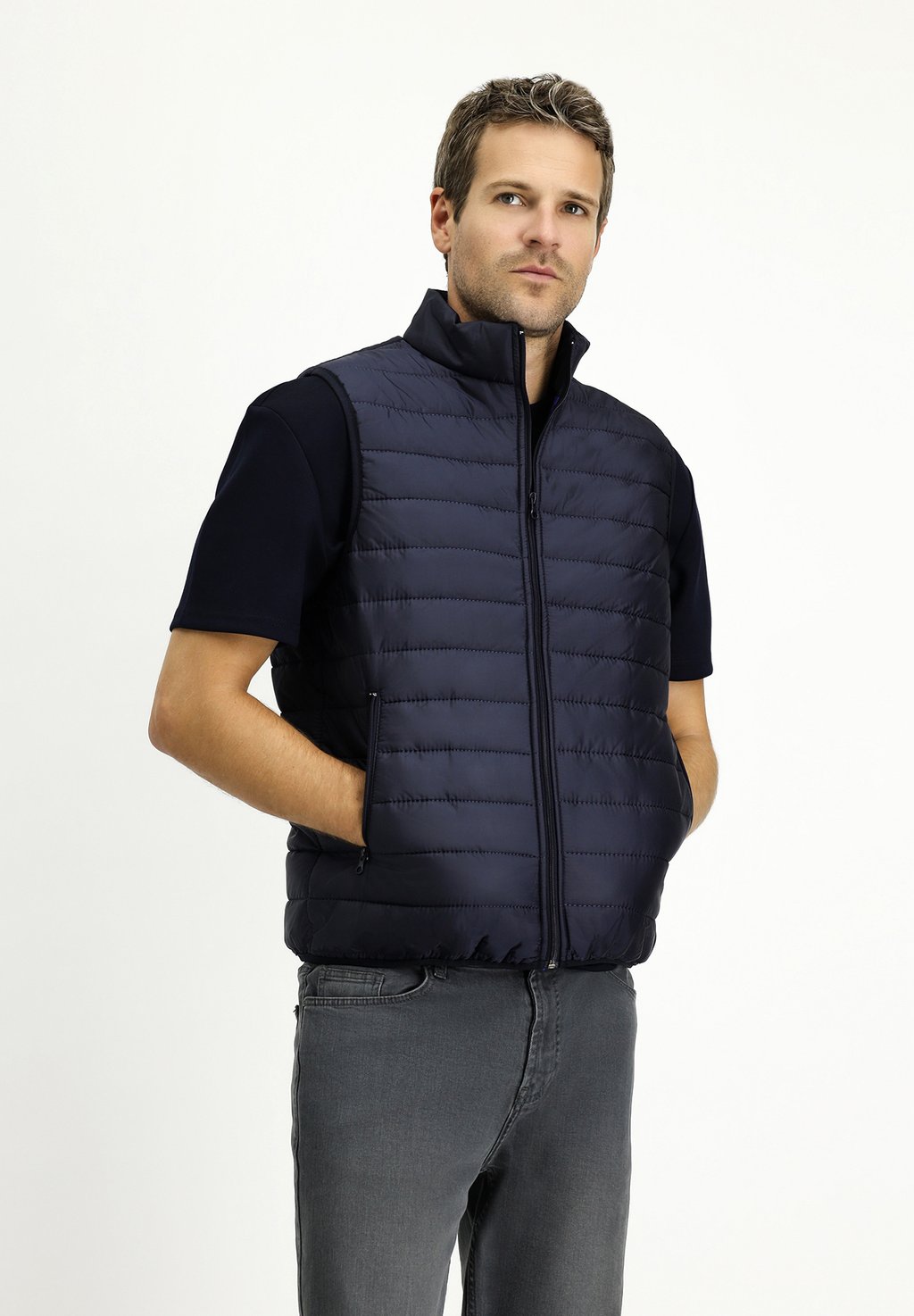 

Жилет QUILTED PUFFER Kigili, темно-синий