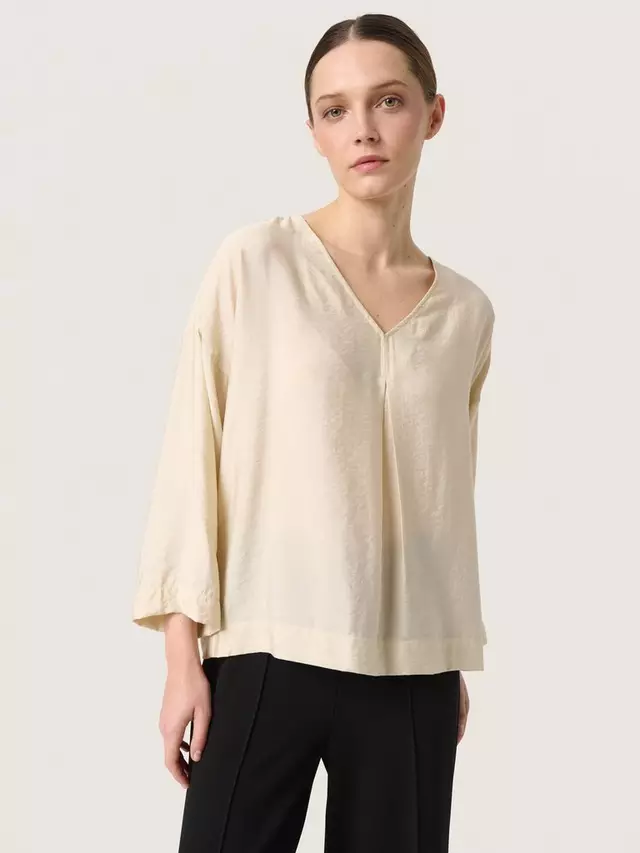 

Топ Soaked In Luxury Vadora V-Neck, цвет oatmeal