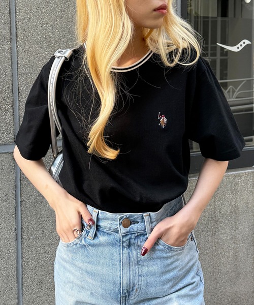 

Футболка-поло унисекс из пике U.S. POLO ASSN., черный