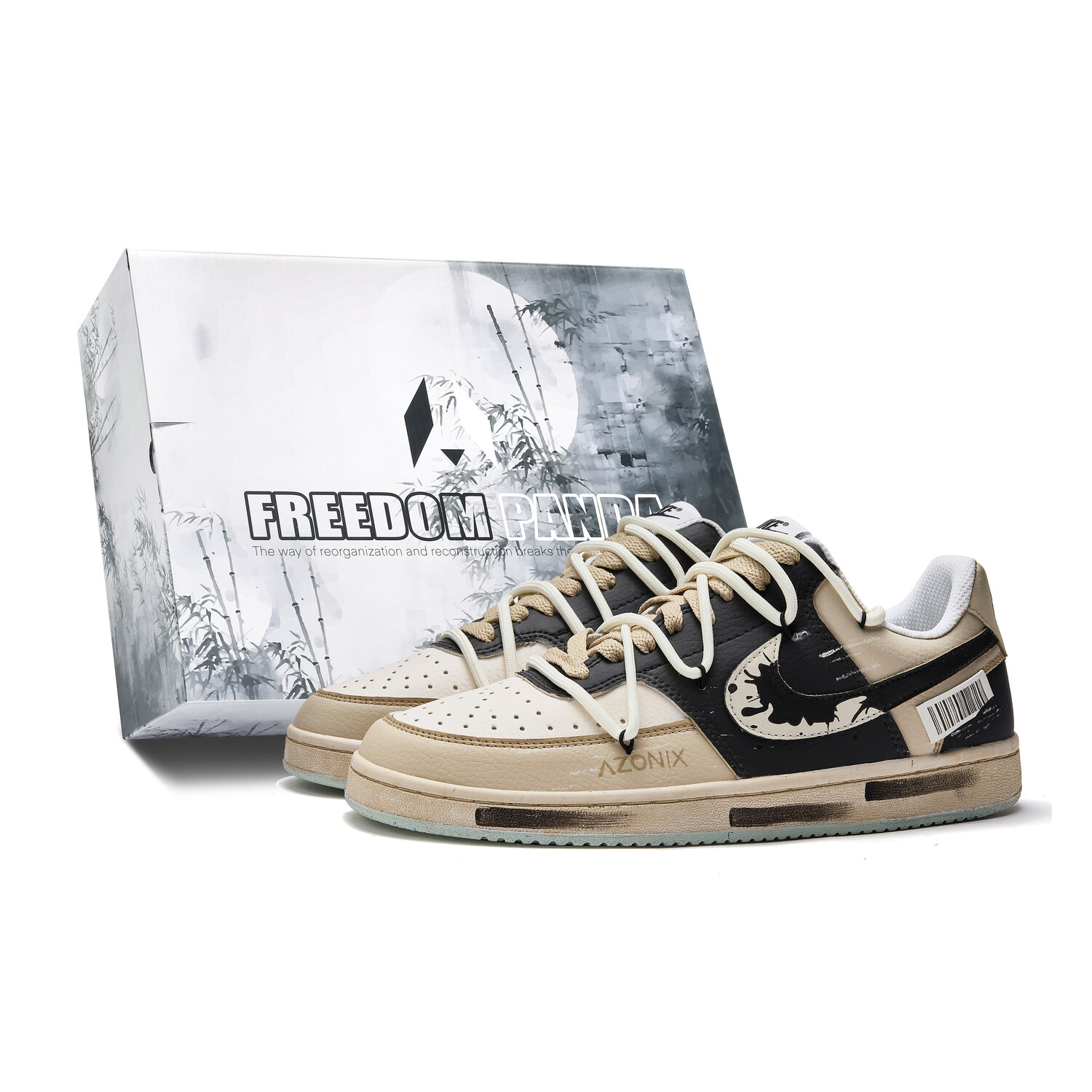

Кроссовки Nike Court Vision 1 Skateboarding Shoes Men Low-top Black/Brown, черный/коричневый