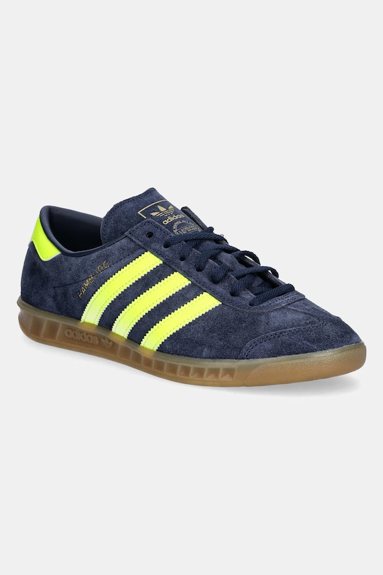 Кожаные кроссовки Hamburg Adidas Originals, темно-синий