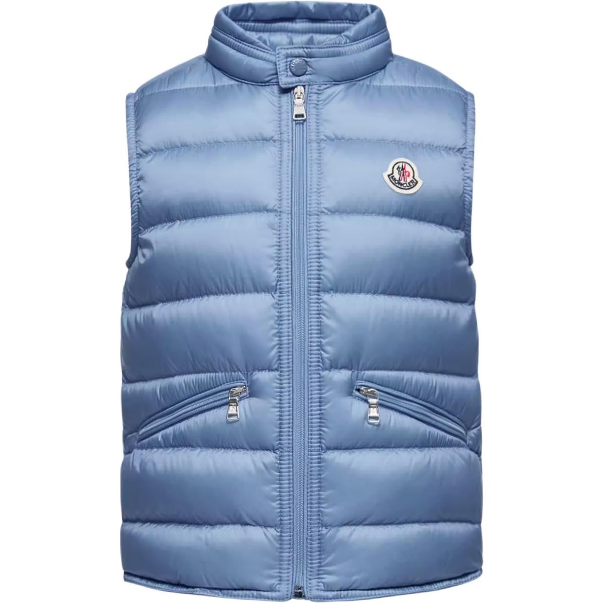 

Пуховик Down Vest SS26 Gui для детей Moncler, светло-синий