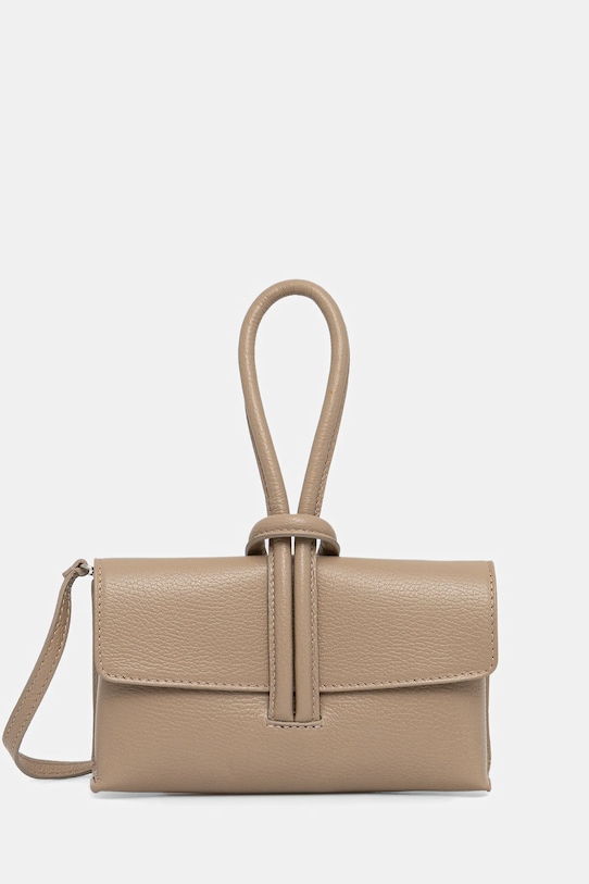 

Кожаный клатч Answear.Lab, коричневый