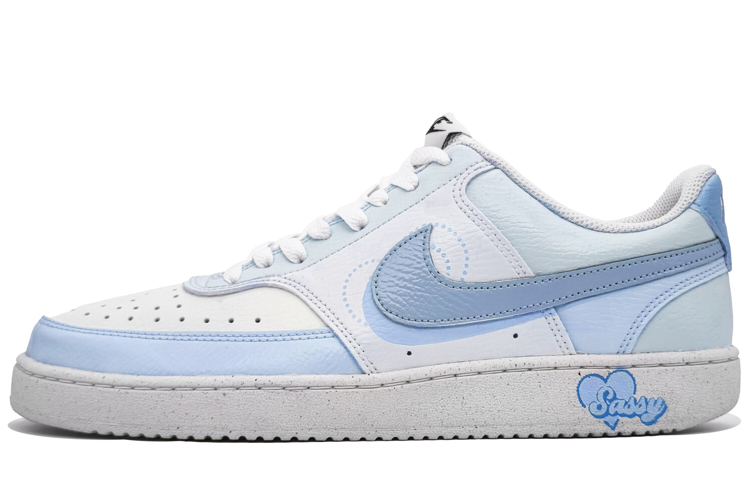 

Кроссовки Nike Court Vision 1 Skateboarding Shoes Women's Low-top Blue/White, синий/белый