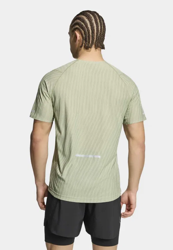 Футболка спортивная Adidas Performance Adi365 tee, цвет тент зелёный хало зелёный — фото 3