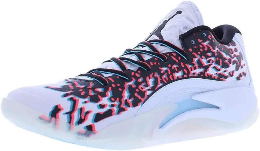 Мужские кроссовки Jordan Zion 3 (DR0675-106, белый/университетский красный/цементно-серый) Nike, серый/черный/малиновый/синий/белый — фото 4