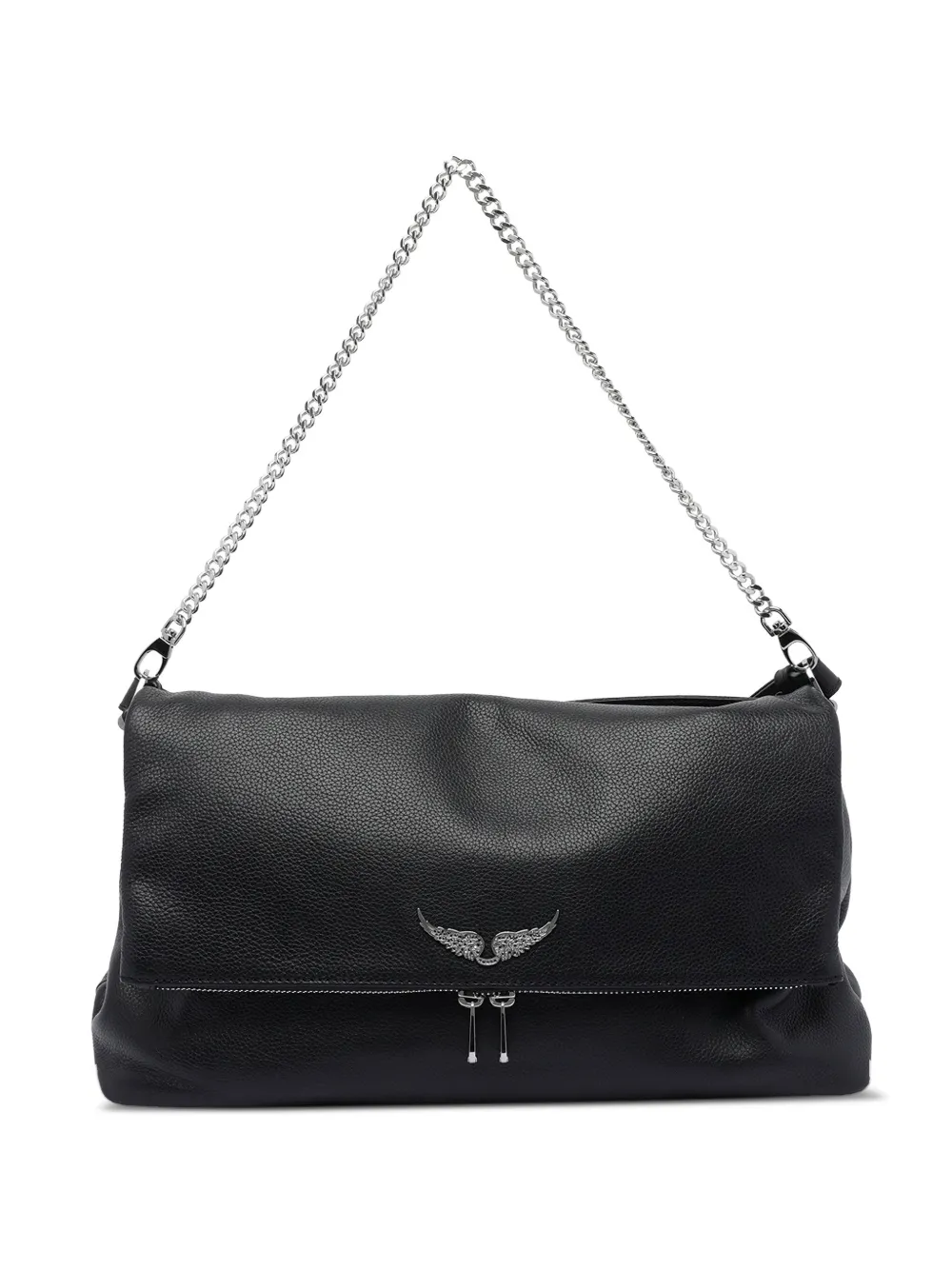

Кожаная сумка через плечо с цепочным ремешком Zadig&Voltaire, черный