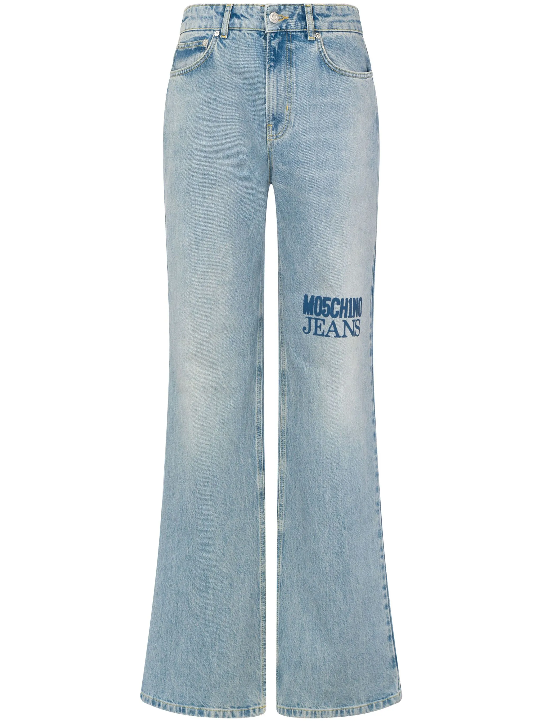 

Расклешенные джинсы средней посадки Moschino Jeans, синий
