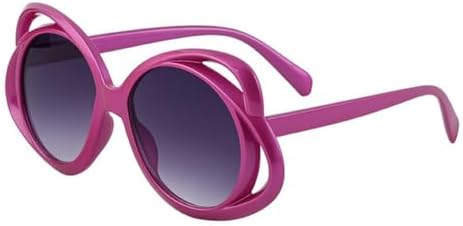 

Большие круглые солнцезащитные очки в стиле стимпанк для женщин, модные панк-солнцезащитные очки для мужчин, винтажные многоугольные солнцезащитные очки MTZJH, C6 Red Gray