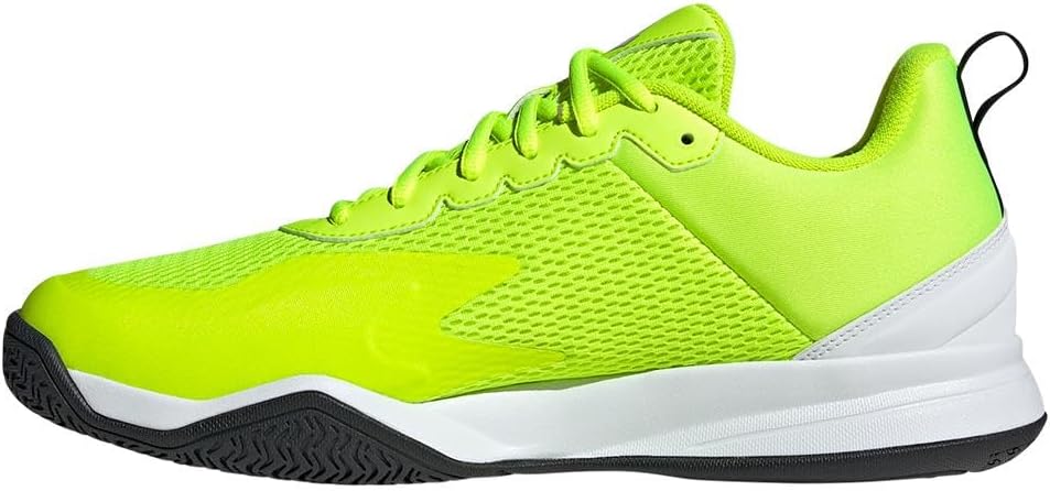 Мужские гимнастические кроссовки adidas Courtflash Speed, белый/черный/желтый — фото 4