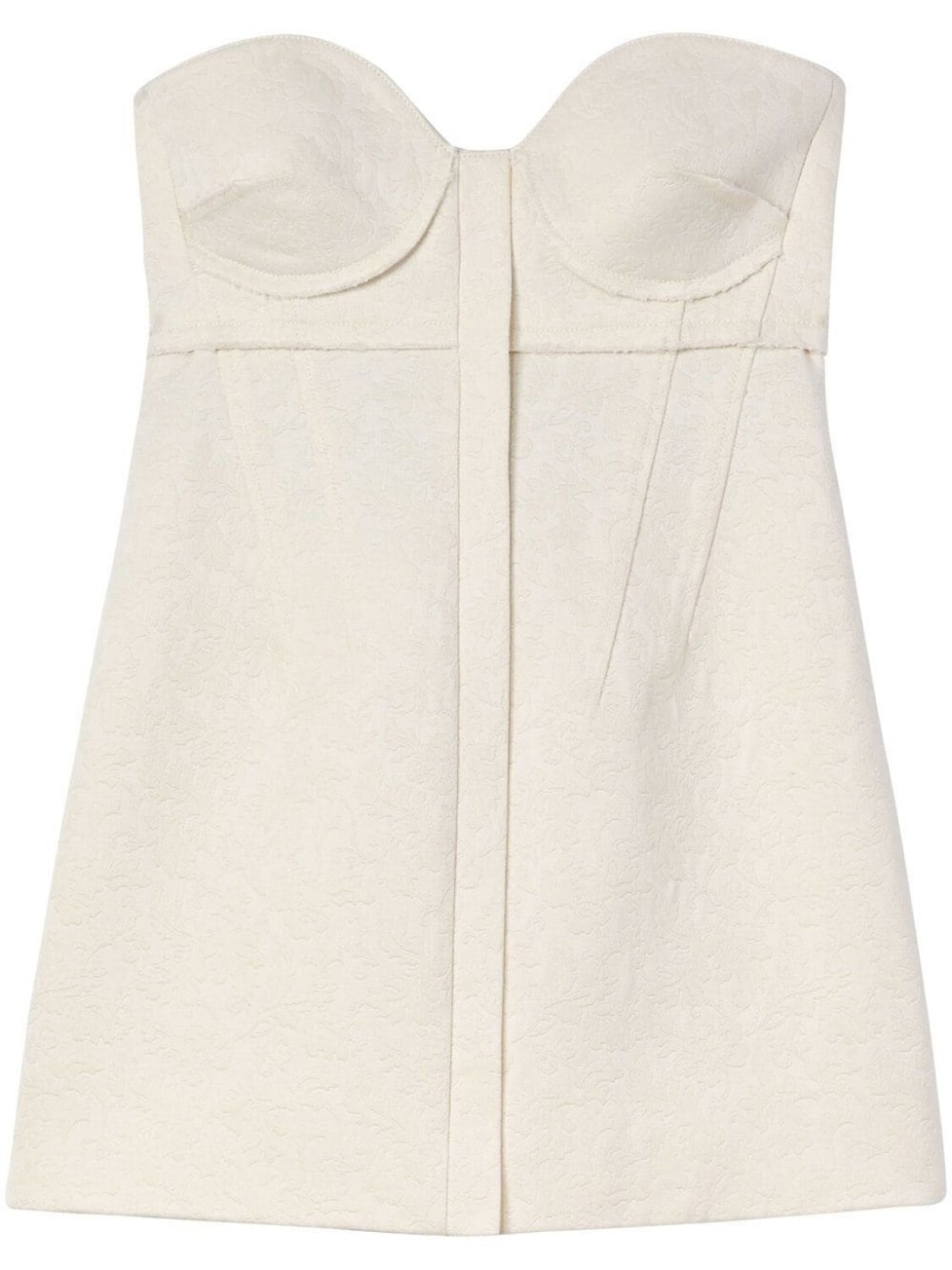 

Proenza Schouler patterned-jacquard bustier top, нейтральный цвет