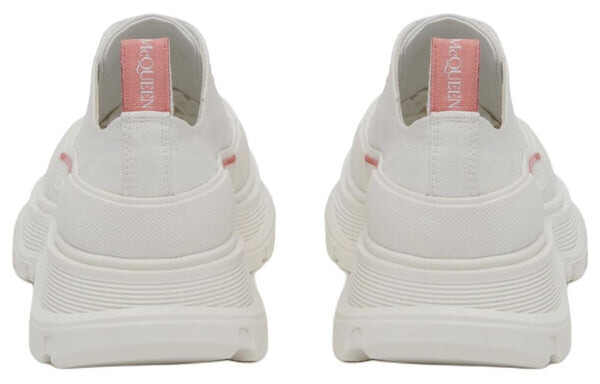 Кроссовки tread slick 45mm lace up sneakers 'white pink' Alexander Mcqueen, белый — фото 4