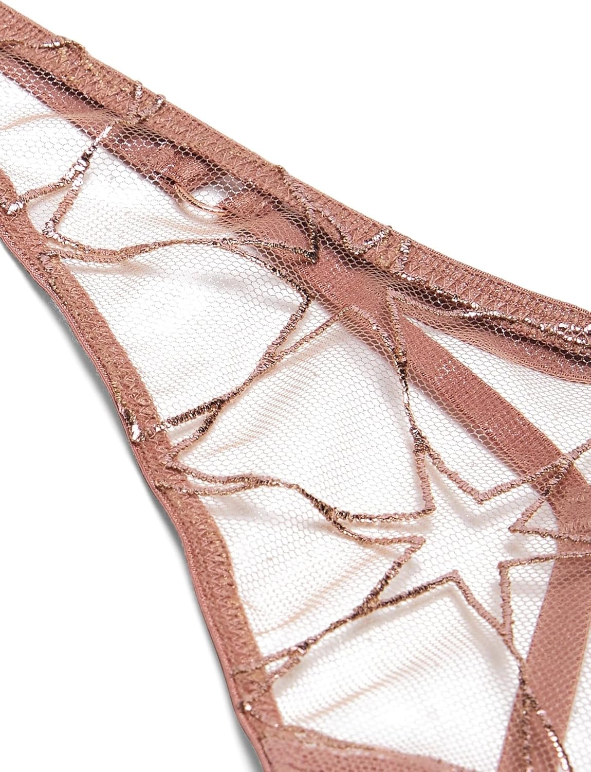 Трусики Victoria's Very Sexy Stardust с высокой ластовицей и вышивкой, цвет Gold Victoria's Secret — фото 4
