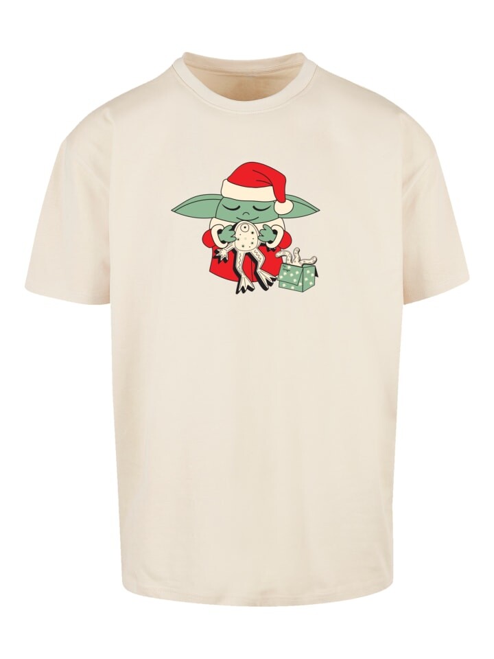 

Футболка F4NT4STIC Heavy Oversize T-Shirt Star Wars Grogu To You XMAS, песочный