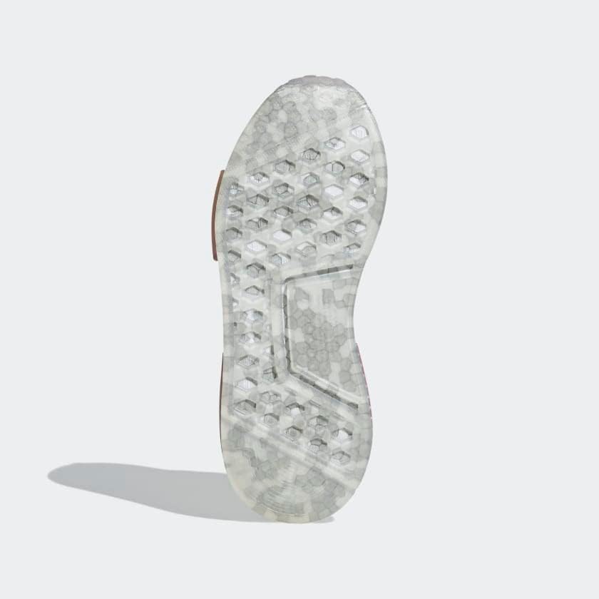 Детские кроссовки adidas Originals мальчики Nmdr1 J, белый/розовый/светло-розовый — фото 3