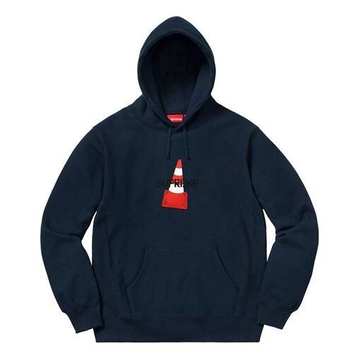 

Толстовка fw19 week 1 cone hooded sweatshirt Supreme, синий