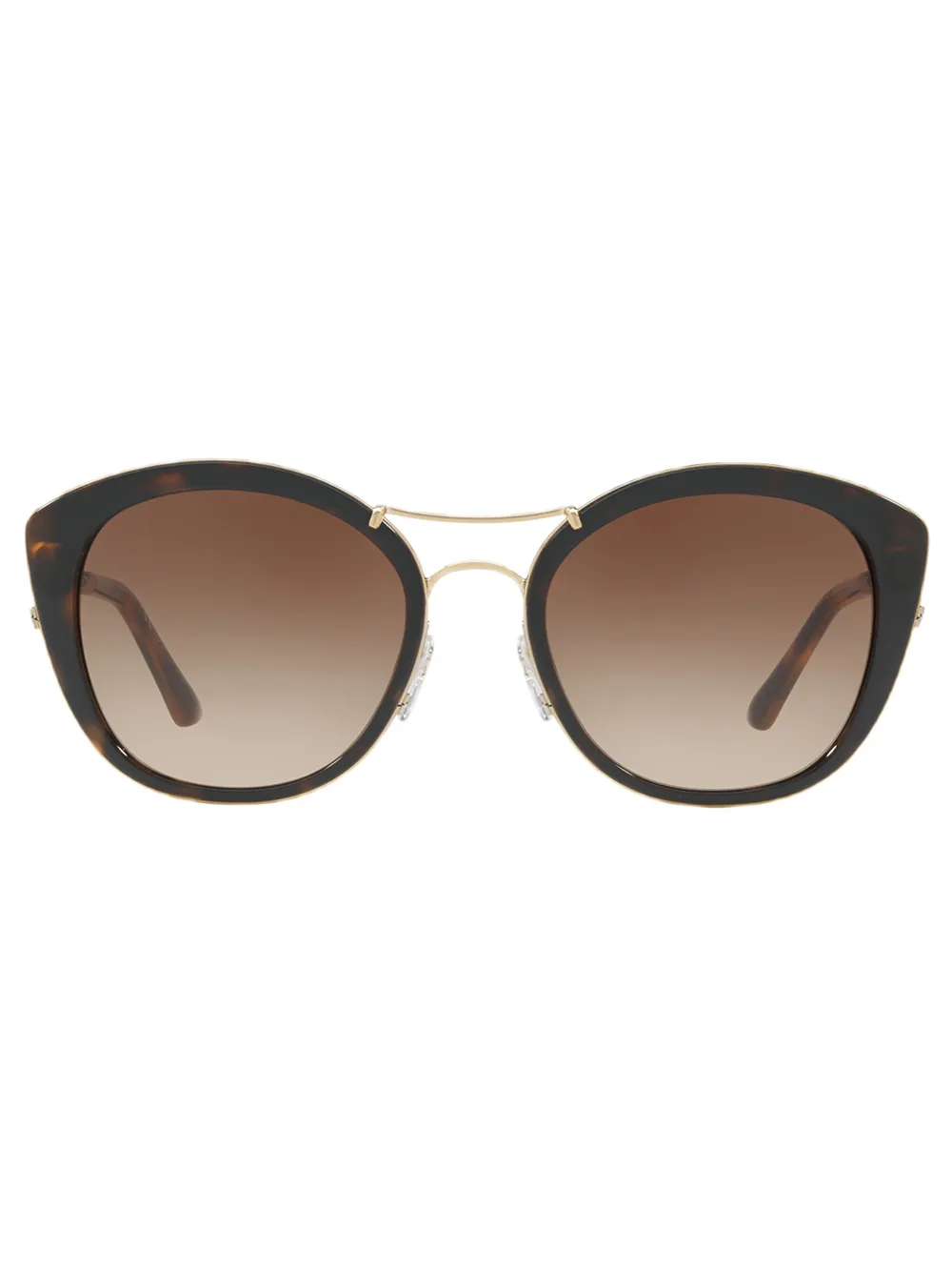 

Солнцезащитные очки с отделкой Vintage Check Burberry Eyewear, коричневый