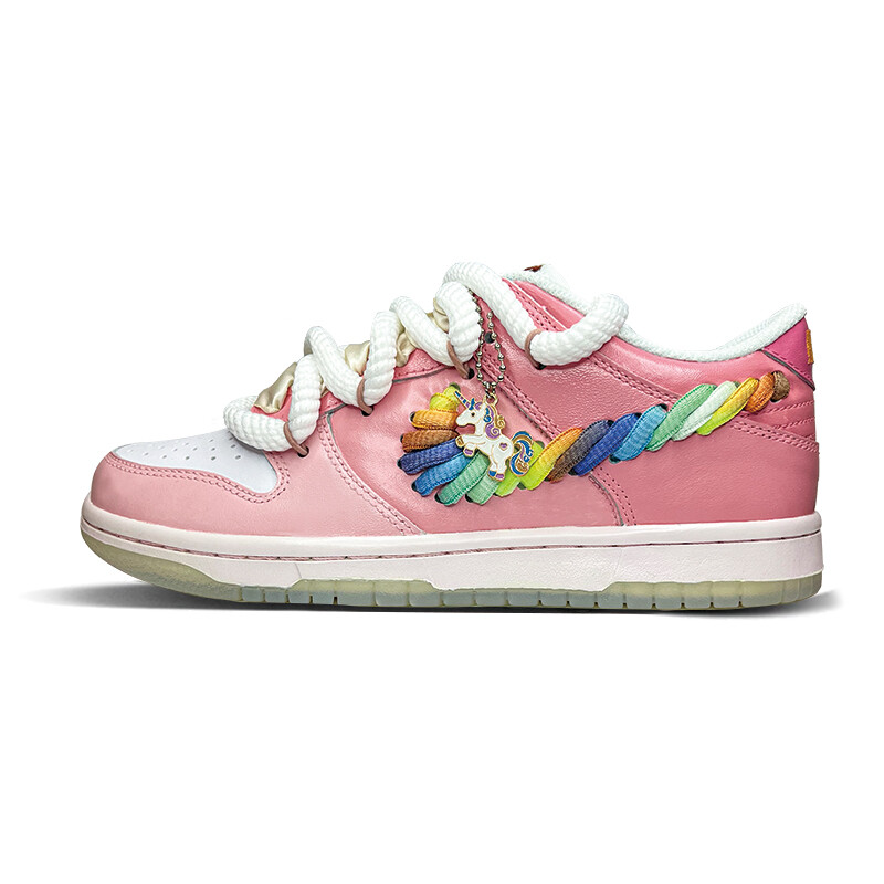 

Кроссовки Nike Skateboarding Shoes Women's Low-top White/pink, розовый