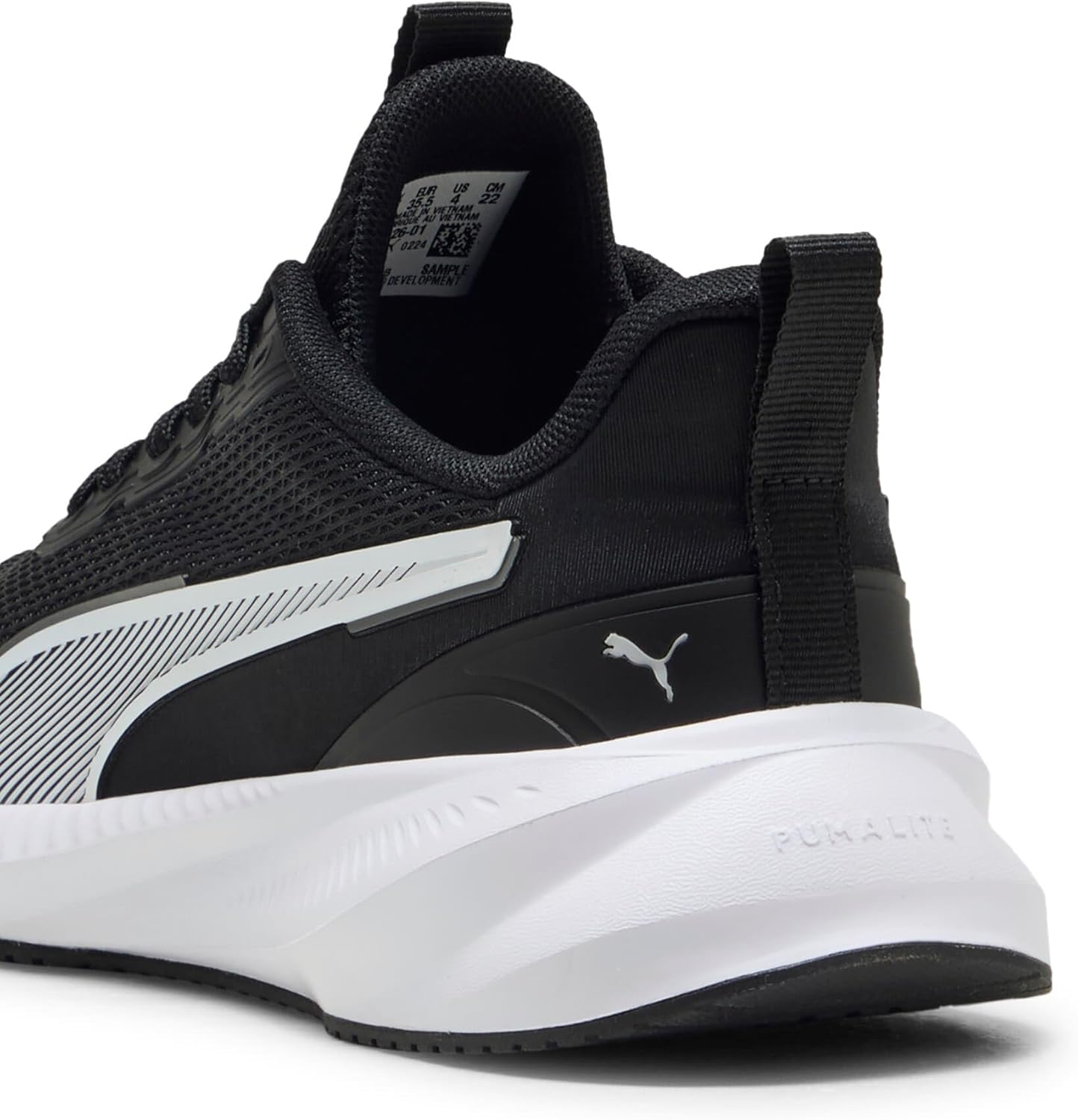 Кроссовки PUMA унисекс для детей низкие, белый/черный — фото 2