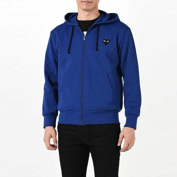 Толстовка zip up hoodie 'blue' Comme Des Garcons Play, синий — фото 3