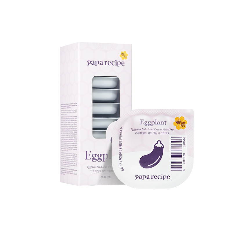 

Очищающая маска Spring Rain Eggplant для лица с экстрактом баклажана, отшелушивающая, сужает поры, для всех типов кожи Papa Recipe