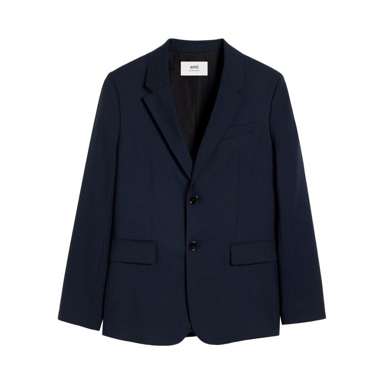 

Куртка Ami Classic Two Buttons Jacket Night Blue, синий