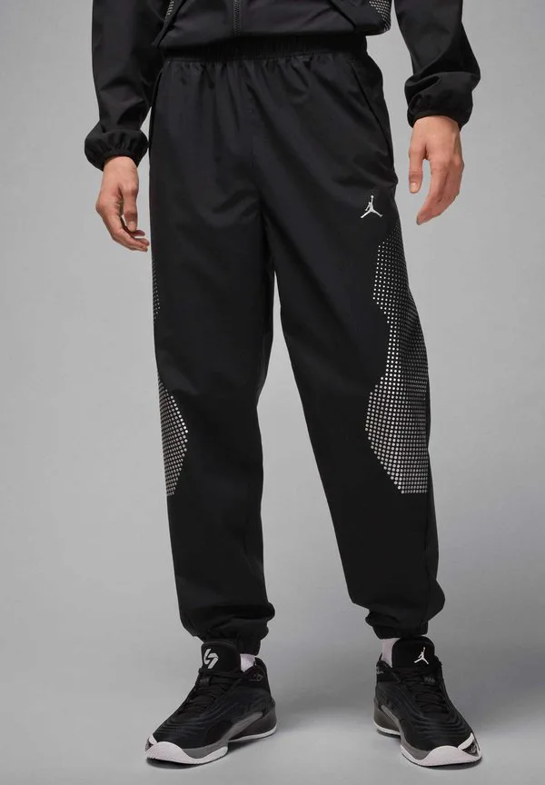 Спортивные джемперные разминочные штаны, спортивные штаны Jordan, Black Metallic Silver