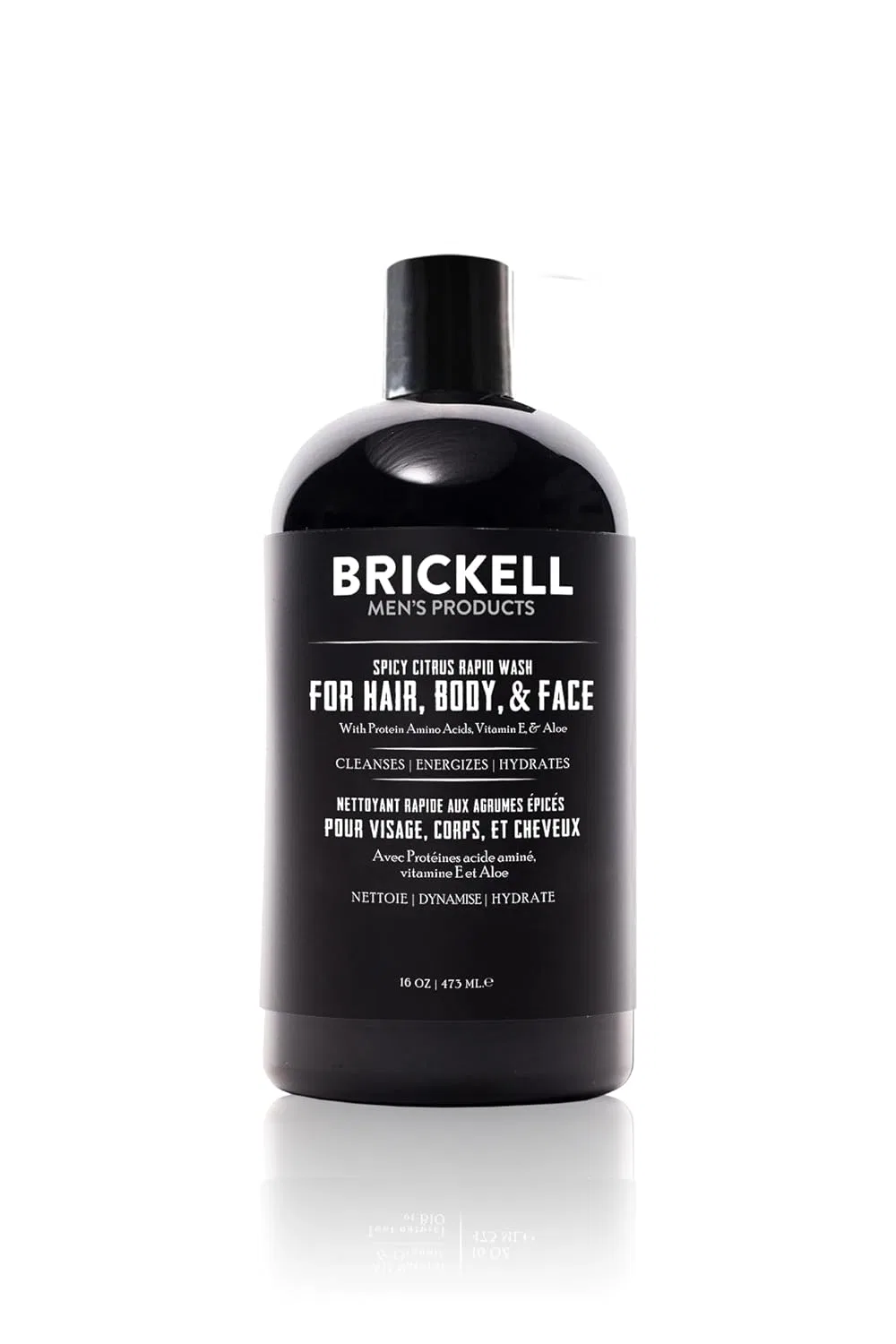Мужской гель для душа Brickell Men's Rapid Wash 3 в 1 (Spicy Citrus, 473 мл) Brickell Men'S Products