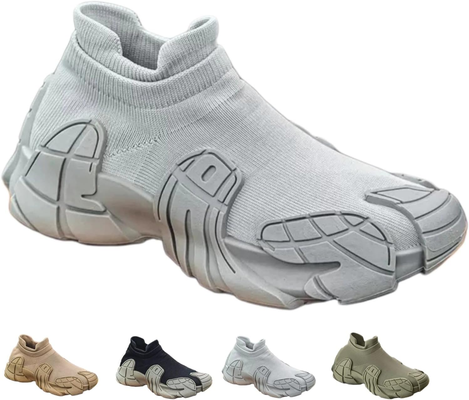 

Женские и мужские дышащие массивные кроссовки из сетки, без шнурков, высокой посадки, легкие, удобные, для прогулок, повседневные, спортивные, баскетбольные Macefil, серый