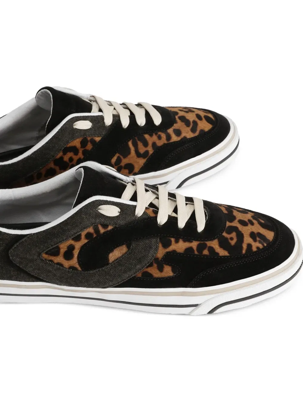 Кроссовки для парусного спорта Leo-print pony dg Dolce & Gabbana, черный — фото 4