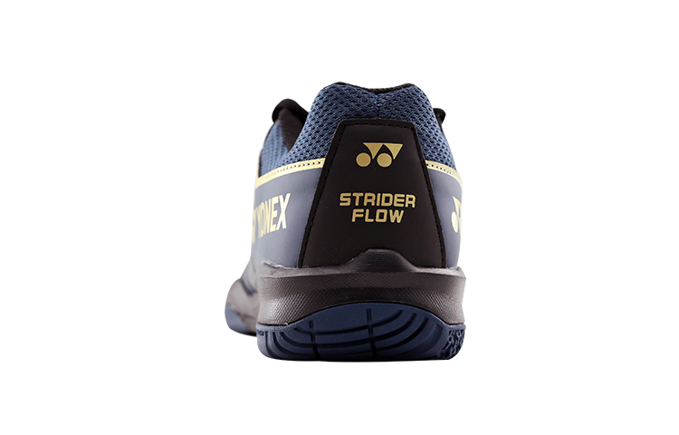 Антискользящие износостойкие низкие бадминтонные кроссовки мужские Navy Blue Gold YONEX, Navy Blue Lapis Lazuli — фото 4