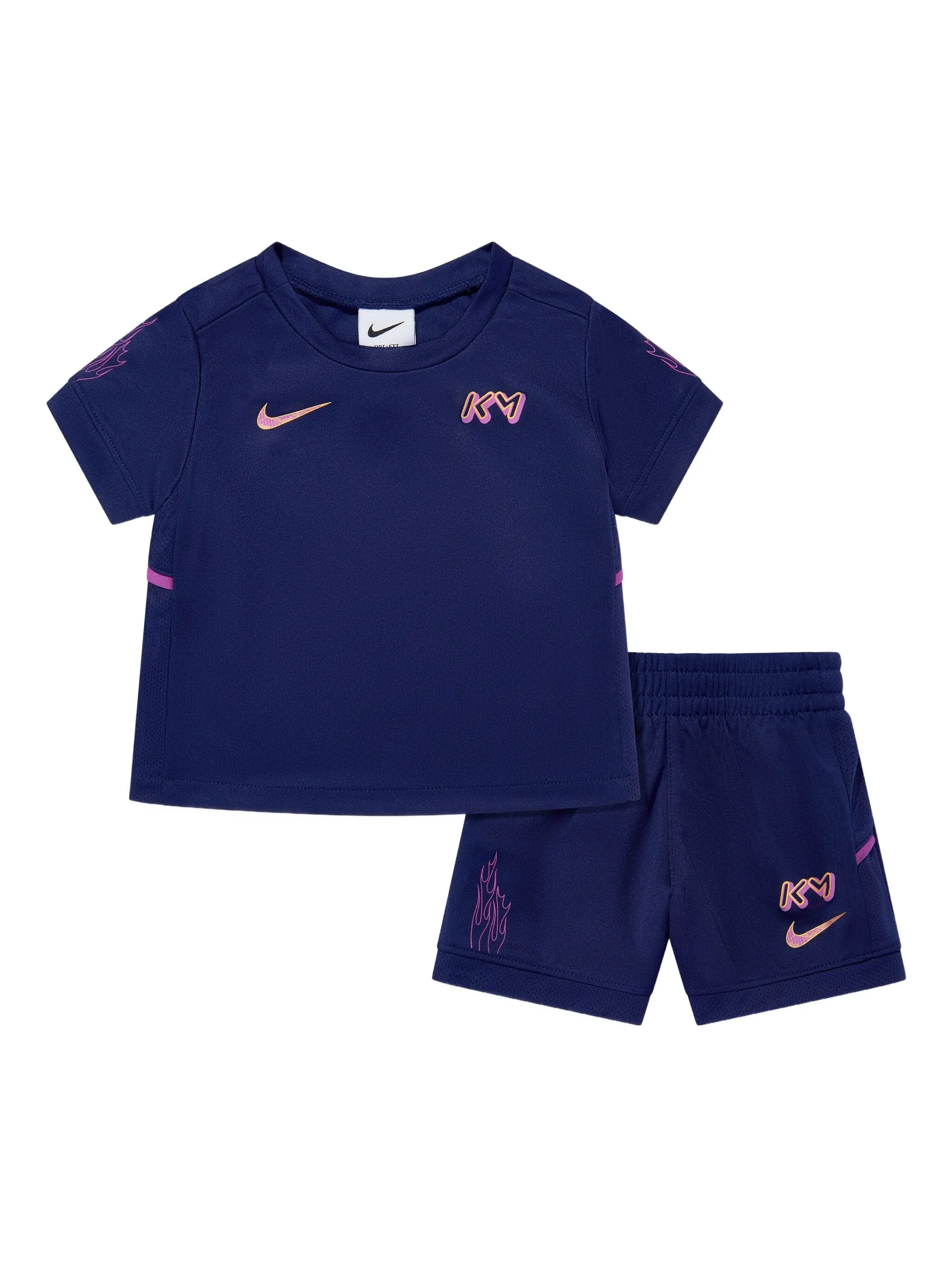 

Комплект шортов с логотипом из коллаборации с Kyllian Mbappé Nike Kids, синий