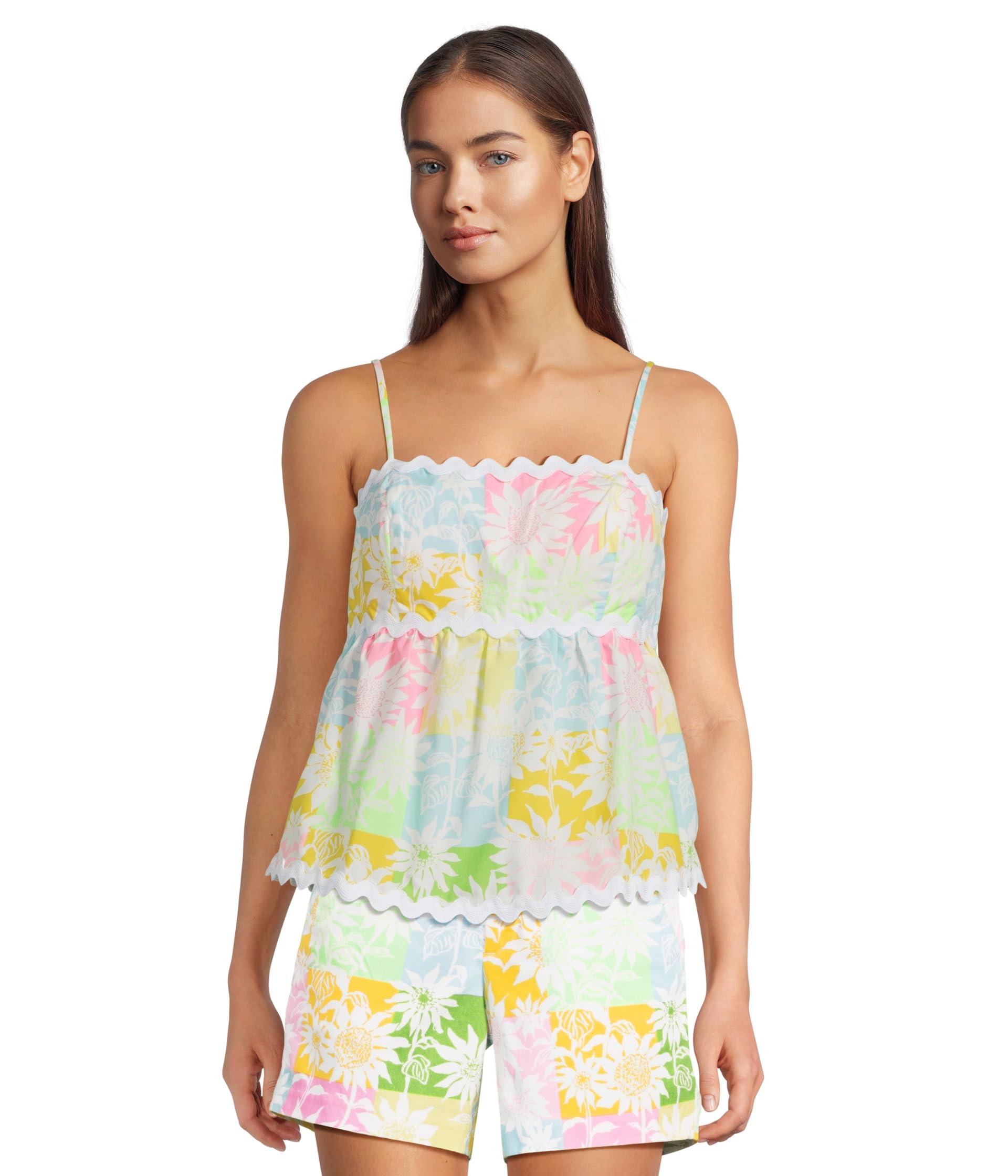 

Топ Lilly Pulitzer Jaydis Top, Multi Via Sunny Sunflowers