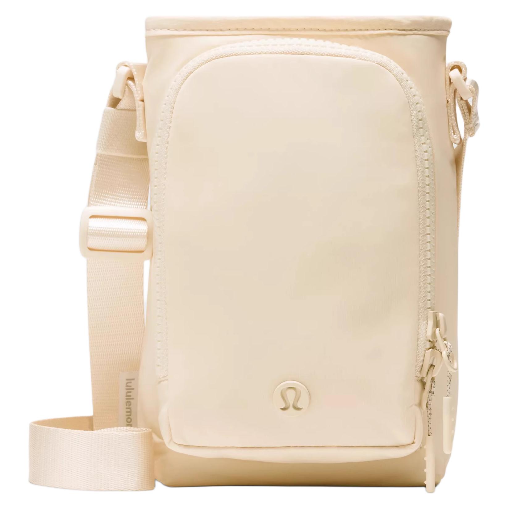 

Lululemon Нейлоновая унисекс сумка через плечо кремово-желтая, Cream Yellow