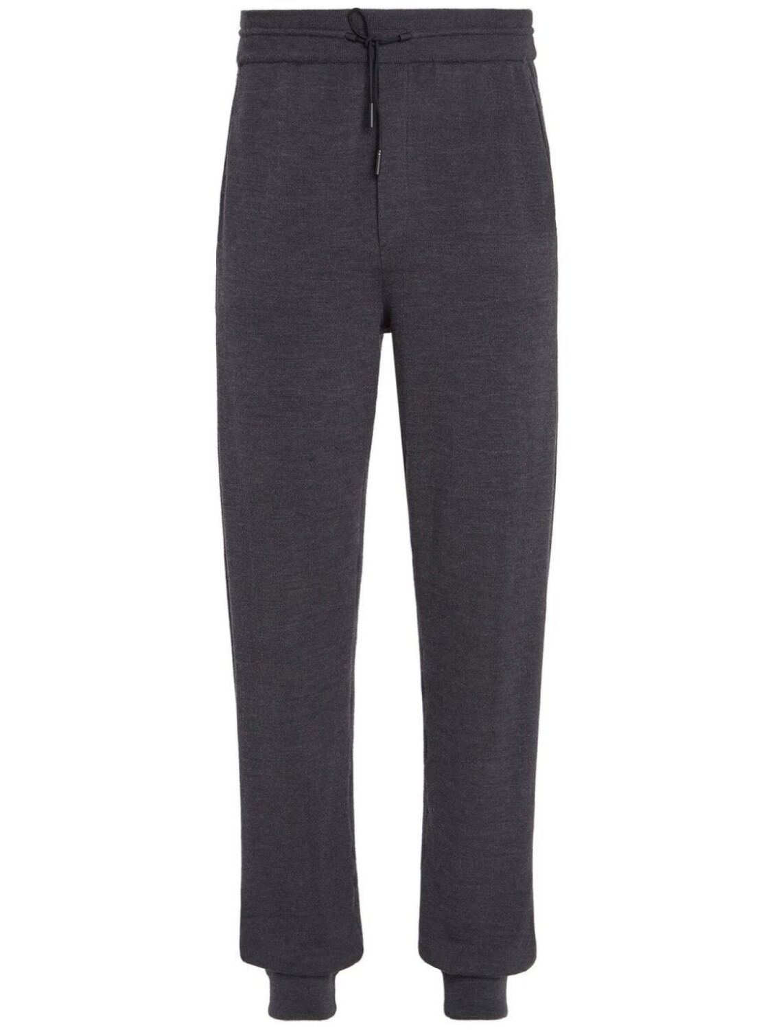 

Zegna шерстяные спортивные брюки с кулиской, серый