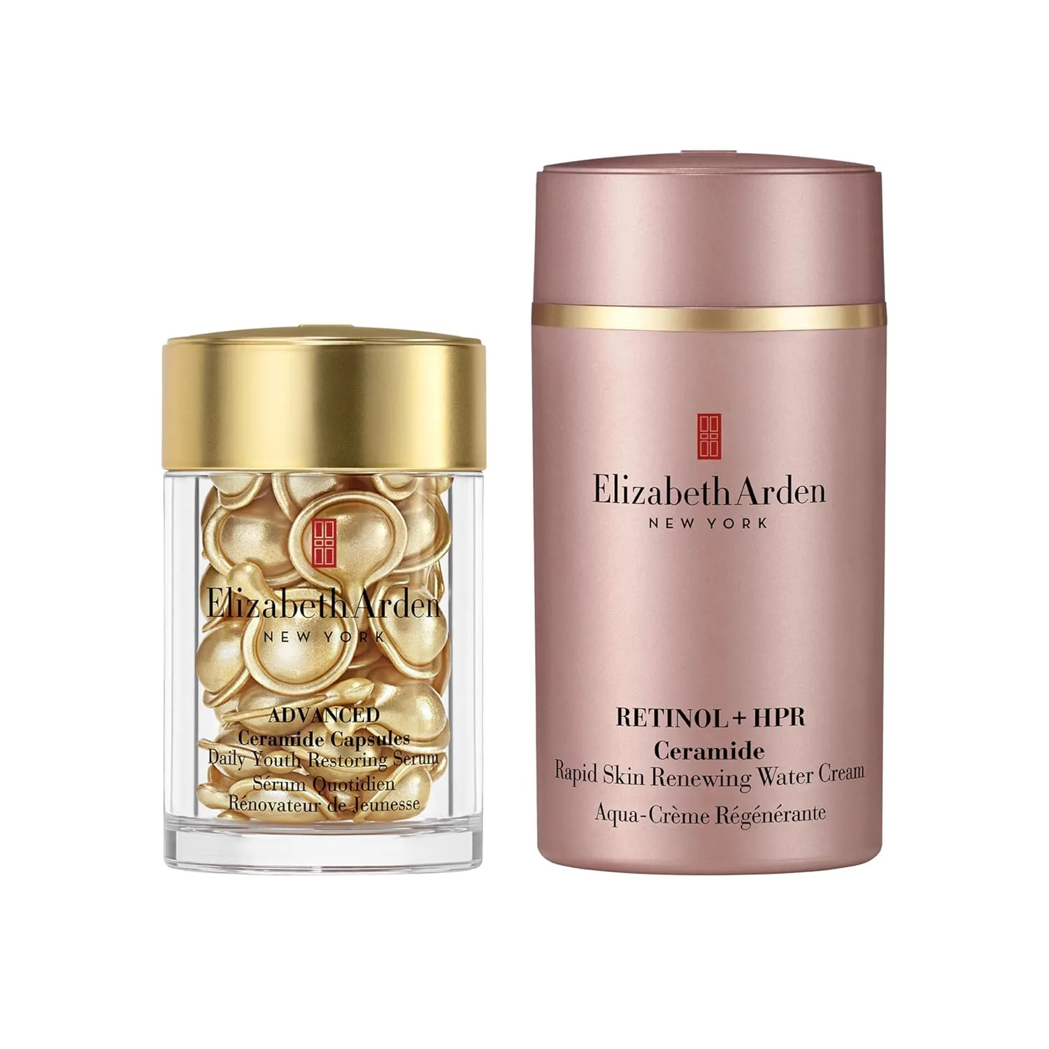 Elizabeth Arden сыворотка против старения Ceramide Capsule + сыворотка Retinol Serum Wrinkle Filler + HPR крем для быстрого обновления кожи с ретиноидом нового поколения, церамидами и пептидами для дня и ночи