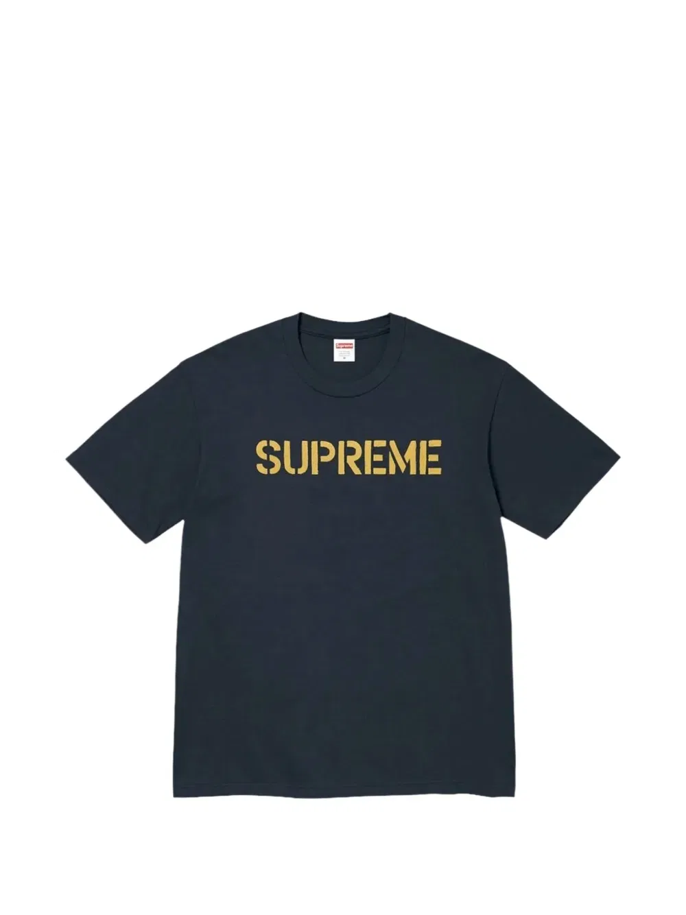 Футболка с жестким логотипом Supreme, синий