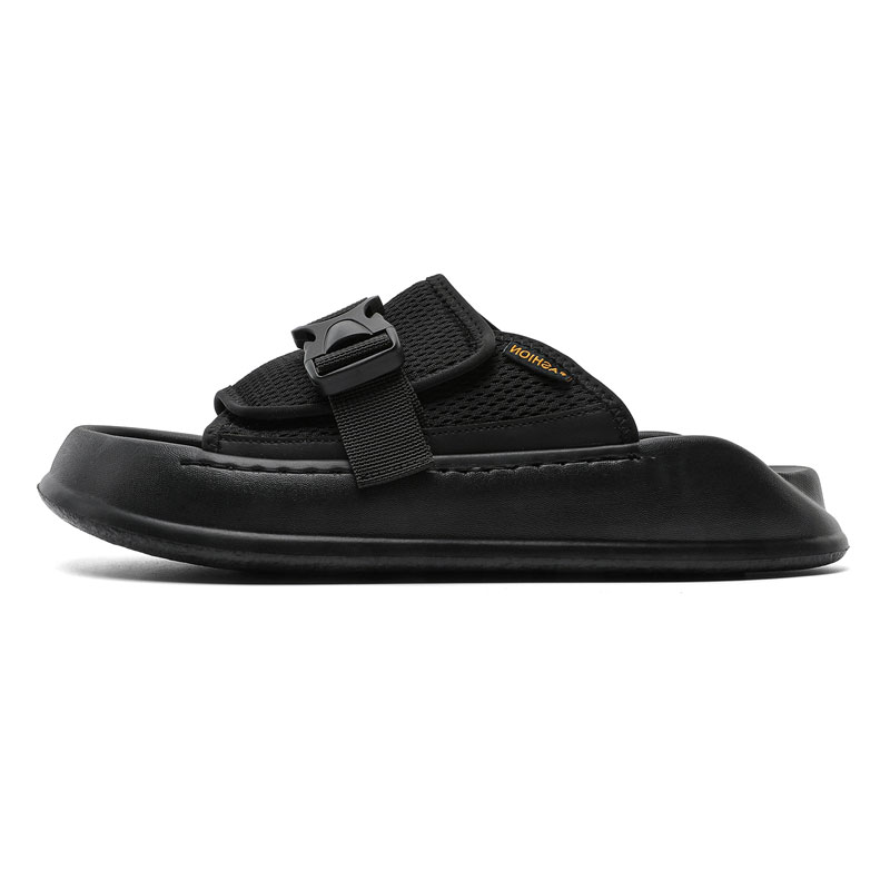 

Тапочки-слайды мужские, износостойкие, быстросохнущие Roubini, Black