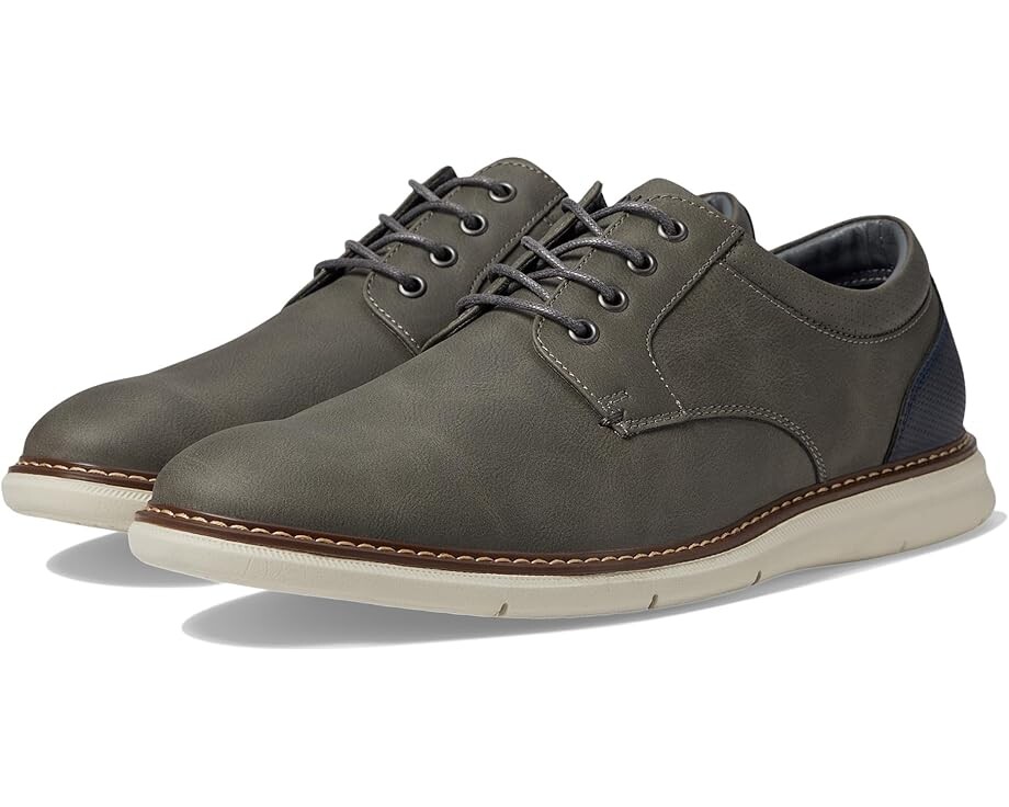 

Кроссовки Nunn Bush Chase 2.0 Casual Plain Toe Oxford Contemporary Lace-Up, цвет Gray