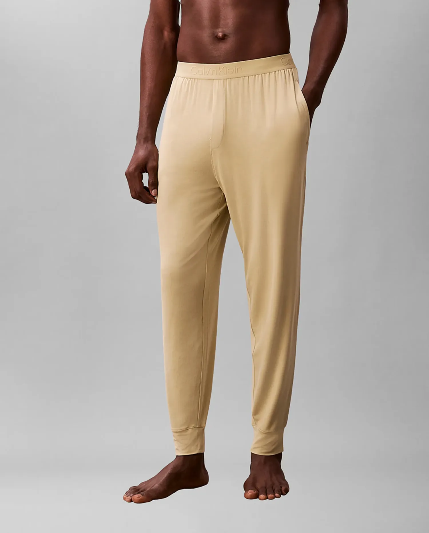 Брюки из модала типа джоггер Calvin Klein, светло-зеленый — фото 2