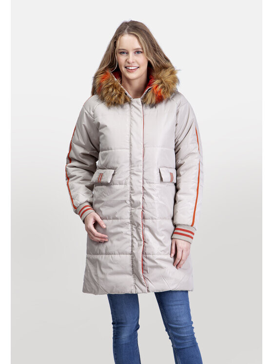 

Зимняя куртка regular fit Perso, бежевый
